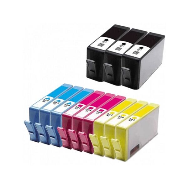Compatible HP Photosmart B010A, Pack cartouches pour N9J74AE - 4 couleurs