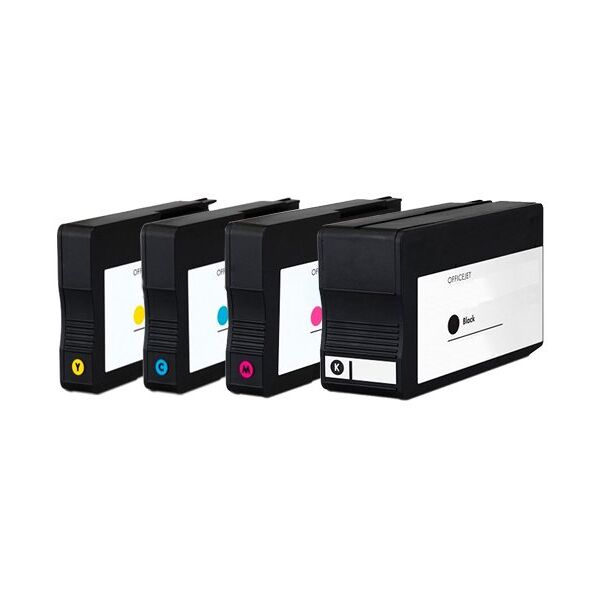 Compatible HP OfficeJet Pro 9020, Pack cartouches pour 3YP35AE - 4 couleurs