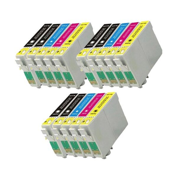 Compatible Epson WF 7515, Pack cartouches pour C13T12954010 - 4 couleurs