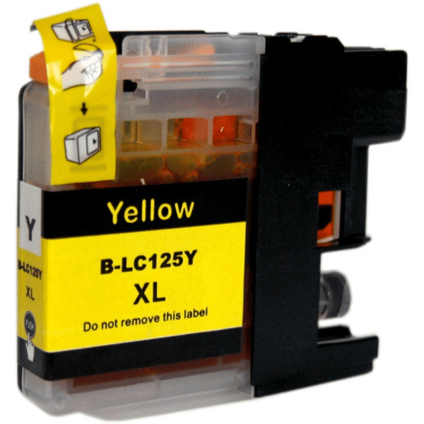 Compatible Brother mfc J4410DW, Cartouche d'encre Brother LC125XL - Jaune