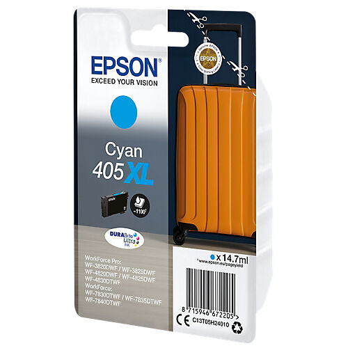 Epson Cartouche jet d'encre 405XL D'origine Epson C13T05H240 Cyan