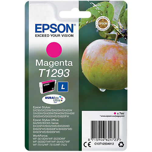 Epson Cartouche jet d'encre Epson D'origine T1293 Magenta C13T12934012