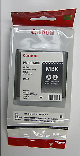 Canon Cartouche jet d'encre Canon D'origine PFI-102MBK Noir mat