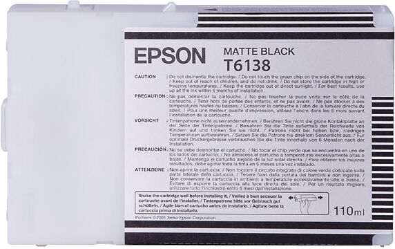 EPSON C13T613800 Encre Noire Mate EPSON 110ml