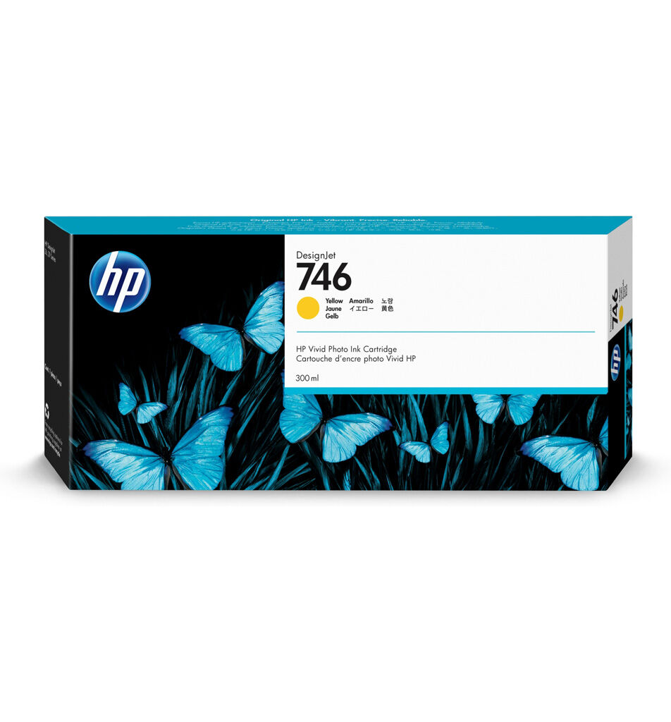 HP Cartouche encre Jaune HP 746 - 300 ml P2V79A