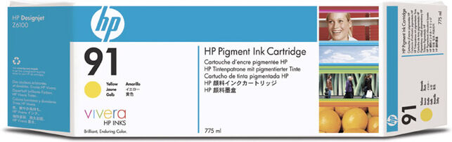 HP C9469A Encre Jaune HP N°91 775ml