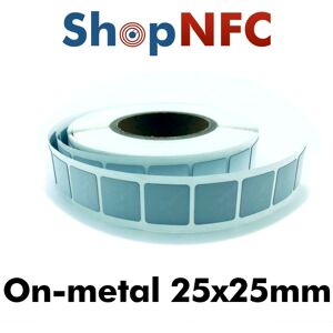 Confidex Tag NFC schermati NTAG213 Steelwave HF 25x25mm