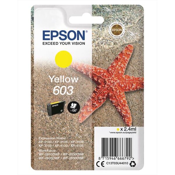 epson 603 stella marina t03u standard single giallo-giallo