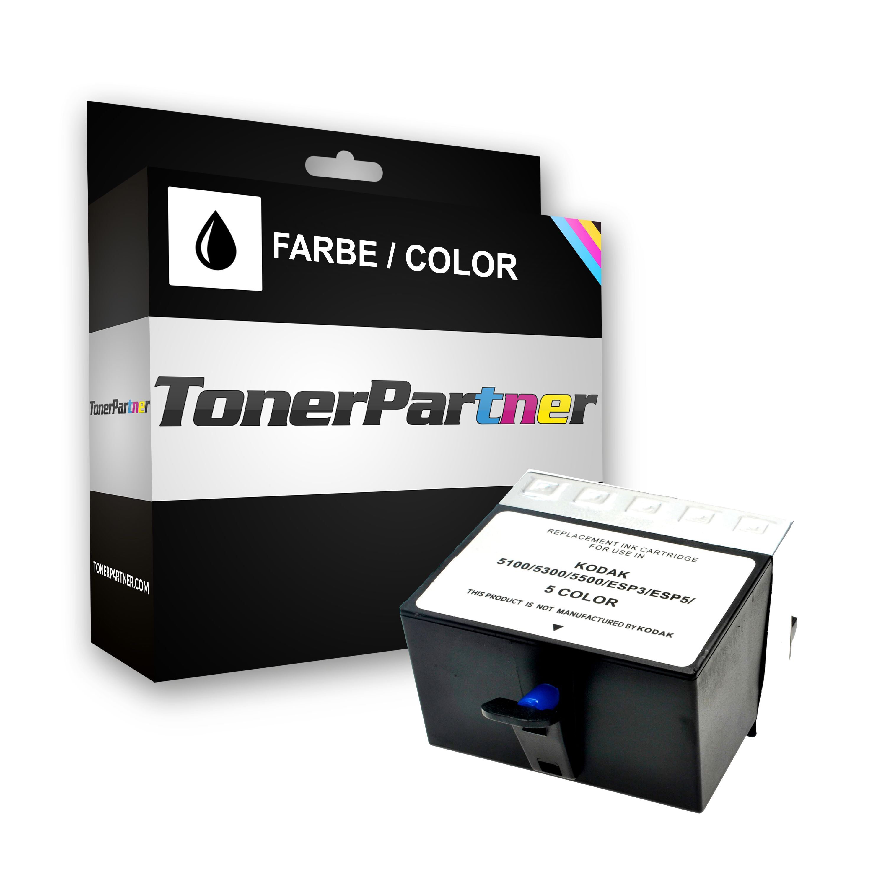 TonerPartner Compatibile con Kodak Easyshare 5500 Cartuccia stampante (10C / 3949930) colore, 490 pagine, 2.06 cent per pagina, Contenuto: 62 ml di