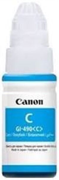 Canon GI 490C - Flacone di inchiostro originale Ciano - Contenuto 70 ml.