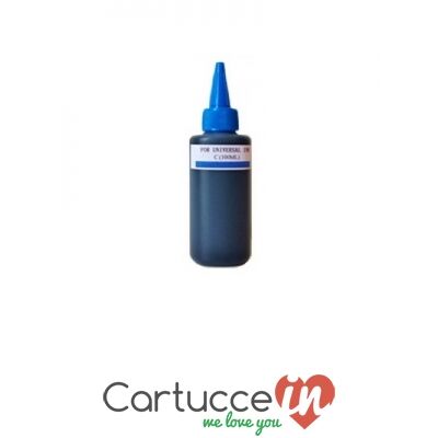 CartucceIn Flacone 100 ml Inchiostro per stampanti ink-jet universale ciano