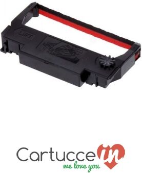 CartucceIn Nastro compatibile Epson C43S015376 / ERC-38BR nero e rosso