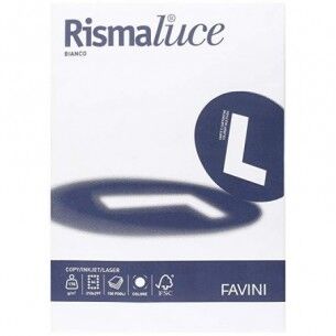 Favini Rismaluce - Fogli A4 colore Bianco 170 g/mq - risma da 150 fogli