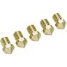 Ultimaker Nozzle Pack 0,4 mm Geschikt voor: Ultimaker 2+, Ultimaker 2 Extended+ UM2+ Nozzle Pack 5x0.40mm 9525