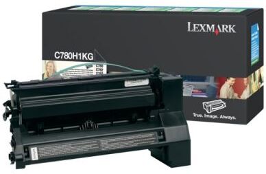 Lexmark Tonerkassett sort, 10.000 sider, høy kapasitet, return C780H1KG