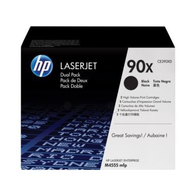 HP Tonerkassett svart (2-pack) 2x24.000 sider CE390XD