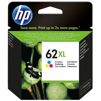 HP Blekkpatron tre-farger HP 62XL, 415 sider C2P07AE