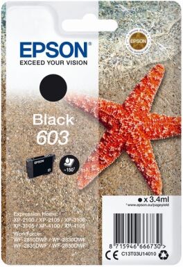 Epson Blekkpatron svart, 150 sider T03U1