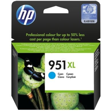 HP HP 951XL original med høy kapasitet, cyan 1500 sider CN046AE