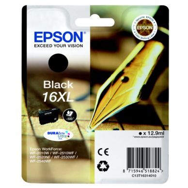 Epson Blekkpatron sort (Epson 16XL) 500 sider T1631