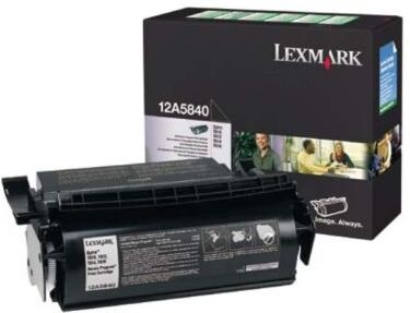 Lexmark Tonerkassett sort 10000 sider Prebate 12A5840