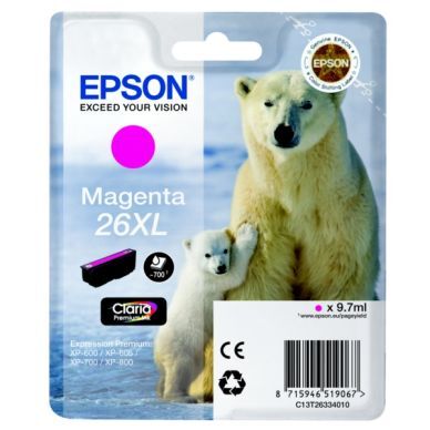 Epson Blekkpatron magenta, 700 sider, høy kapasitet T2633