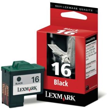 Lexmark Blekkpatron sort Nr 16, 16 ml 10N0016