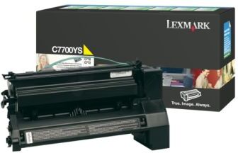 Lexmark Tonerkassett gul 6.000 sider return C7700YS