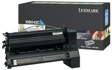 Lexmark Tonerkassett cyan 15.000 sider High Yield return 10B042C