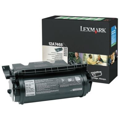 Lexmark Tonerkassett sort High Yield 21.000 sider 0012A7468