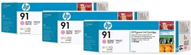 HP No91 light magenta ink, 775ml (3) C9487A