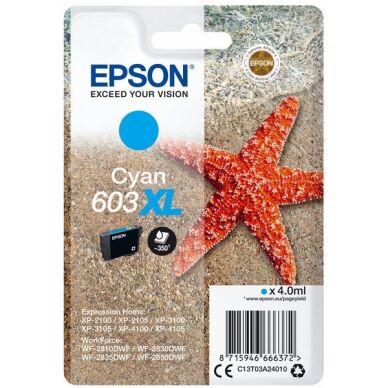 Epson Blekkpatron cyan, 350 sider T03A2