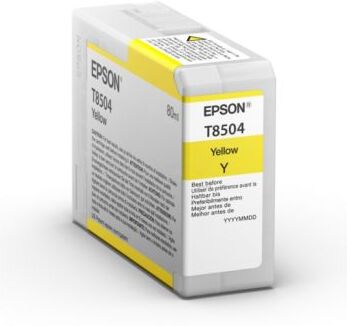 Epson Blekkpatron gul, 80 ml T8504