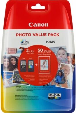 Canon PG-540XL & CL-541XL + (50sider fotopapper, GP-501) 5222B013