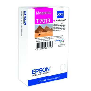 Epson Blekkpatron magenta, 3.400 sider T7013