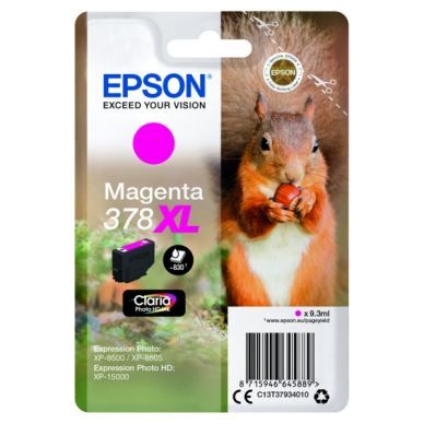 Epson Blekkpatron magenta (378XL), 830 sider T3793