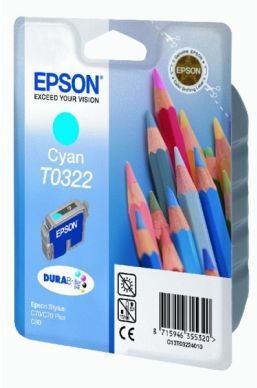 Epson Blekkpatron cyan, 16 ml T0322