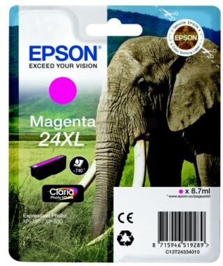 Epson Blekkpatron magenta, 740 sider, høy kapasitet T2433