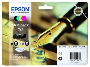 Epson Blekkpatron MultiPack Bk,C,M,Y, 175 sider T1626