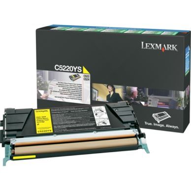 Lexmark Tonerkassett gul 3.000 sider return C5220YS
