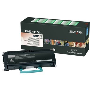 Lexmark Tonerkassett sort 9.000 sider, høy kapasitet, return X463H11G