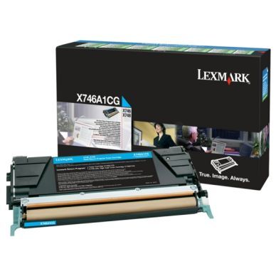 Lexmark Tonerkassett cyan 7.000 sider X746A1CG