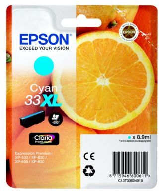 Epson Blekkpatron cyan 650 sider T3362