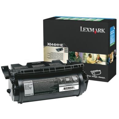 Lexmark Tonerkassett sort 21.000 sider, høy kapasitet, return X644H11E