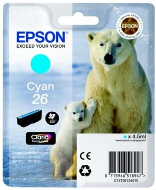 Epson Blekkpatron cyan, 300 sider T2612