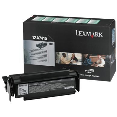 Lexmark Tonerkassett sort 10.000 sider return, høy kapasitet 12A7415