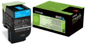 Lexmark Tonerkassett cyan 1.000 sider 80C20C0