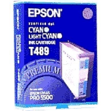 Epson Blekkpatron lys cyan, 125 ml T489