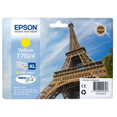 Epson Blekkpatron gul, 2.000 sider T7024