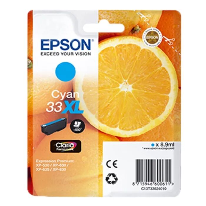 Epson T3362 blekkpatron, cyan XL